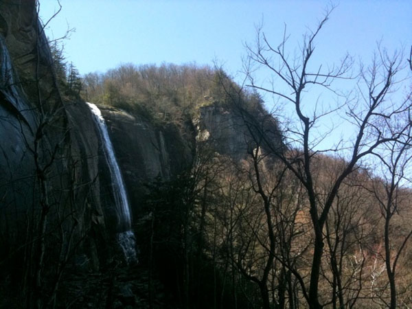 area activities chimney rock waterfall