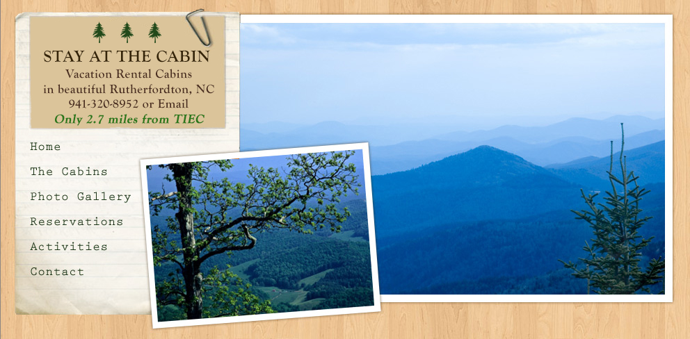 Stay at the Cabin | Vacation Rental Cabins in Rutherfordton, NC