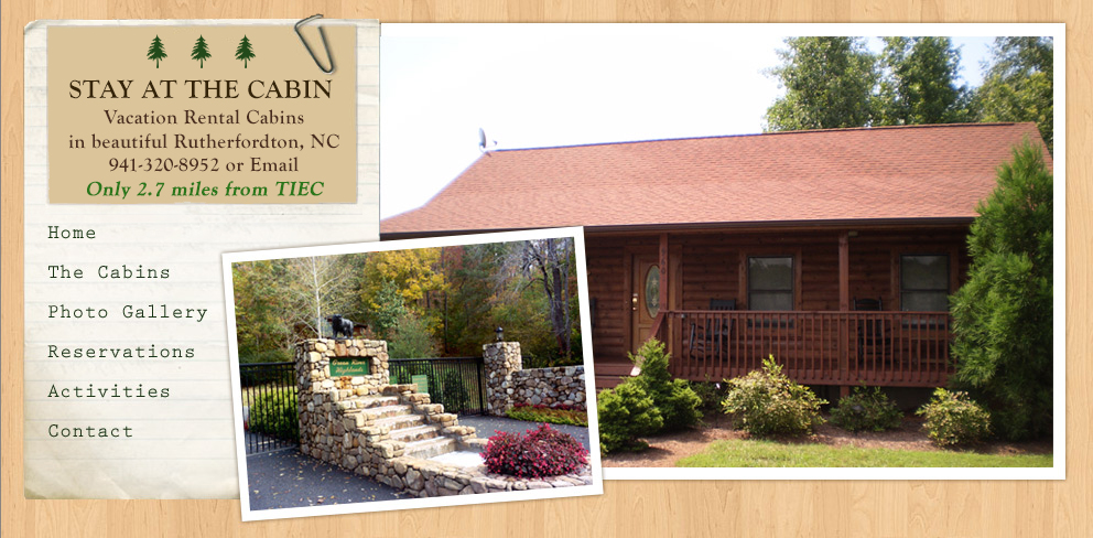 Stay at the Cabin | Vacation Rental Cabins in Rutherfordton, NC