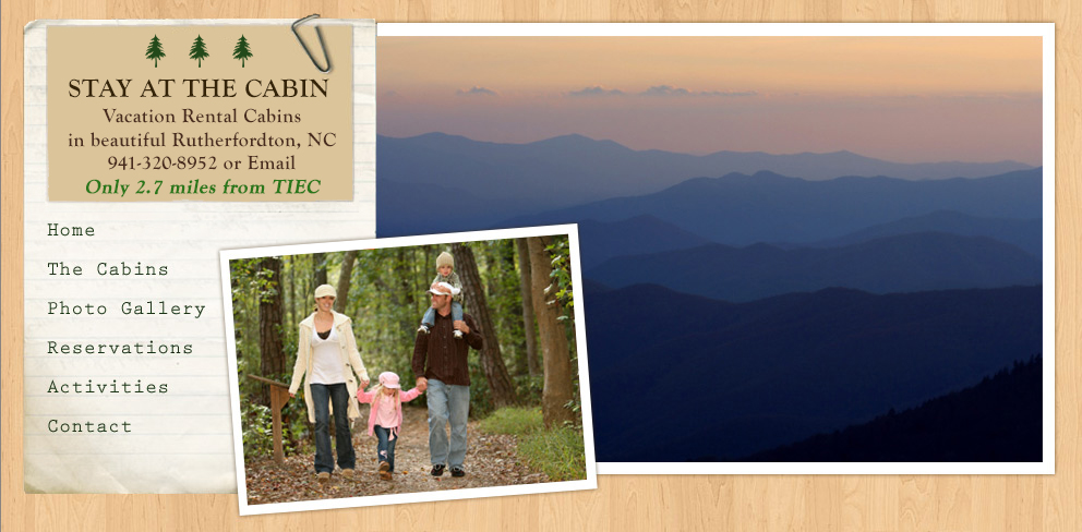 Stay at the Cabin | Vacation Rental Cabins in Rutherfordton, NC
